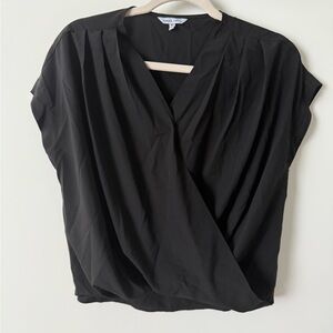 Naked Zebra Black Wrap top